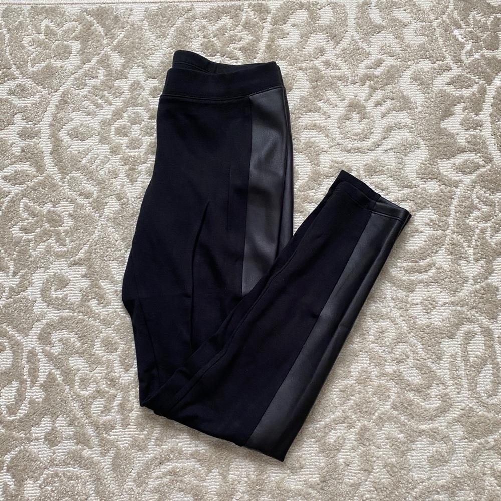 Pleather Black leggings